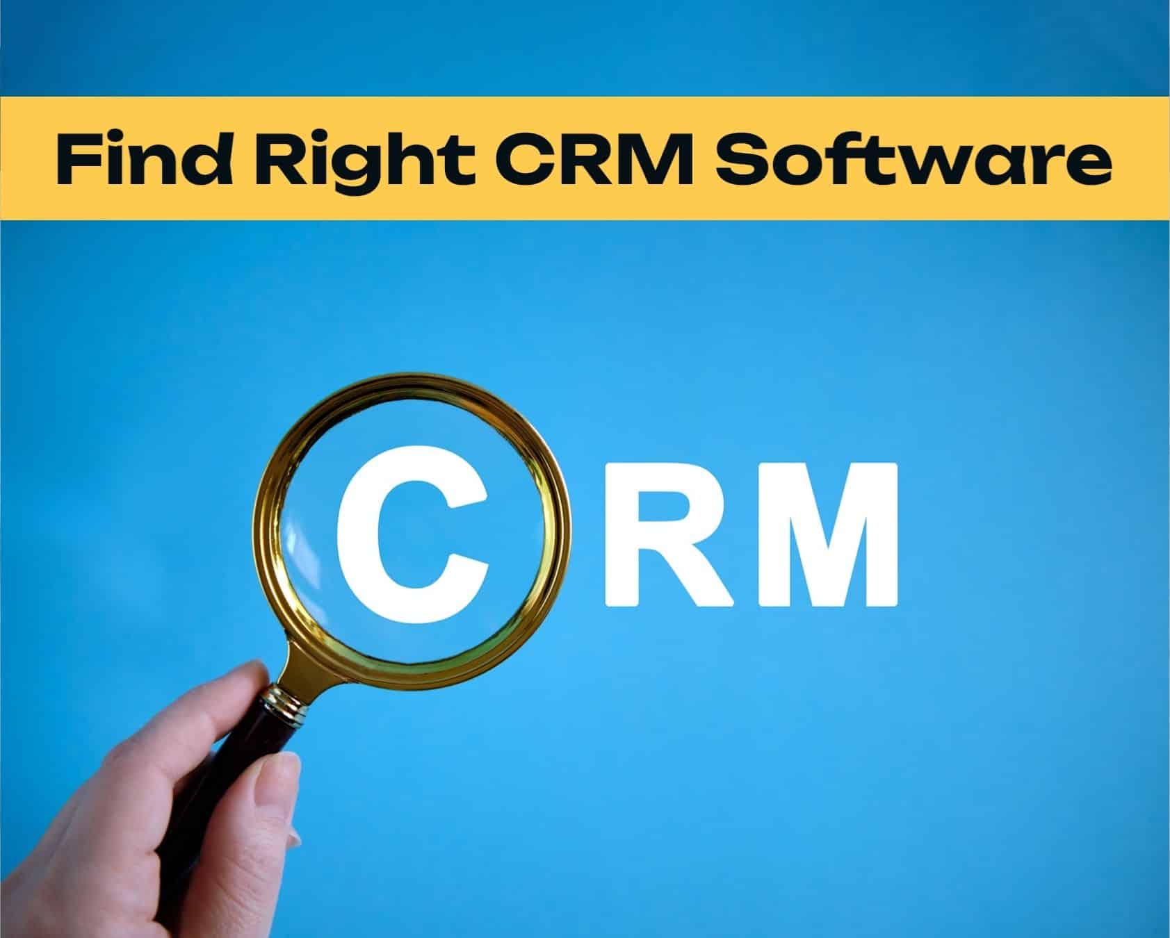 how to find the right crm software