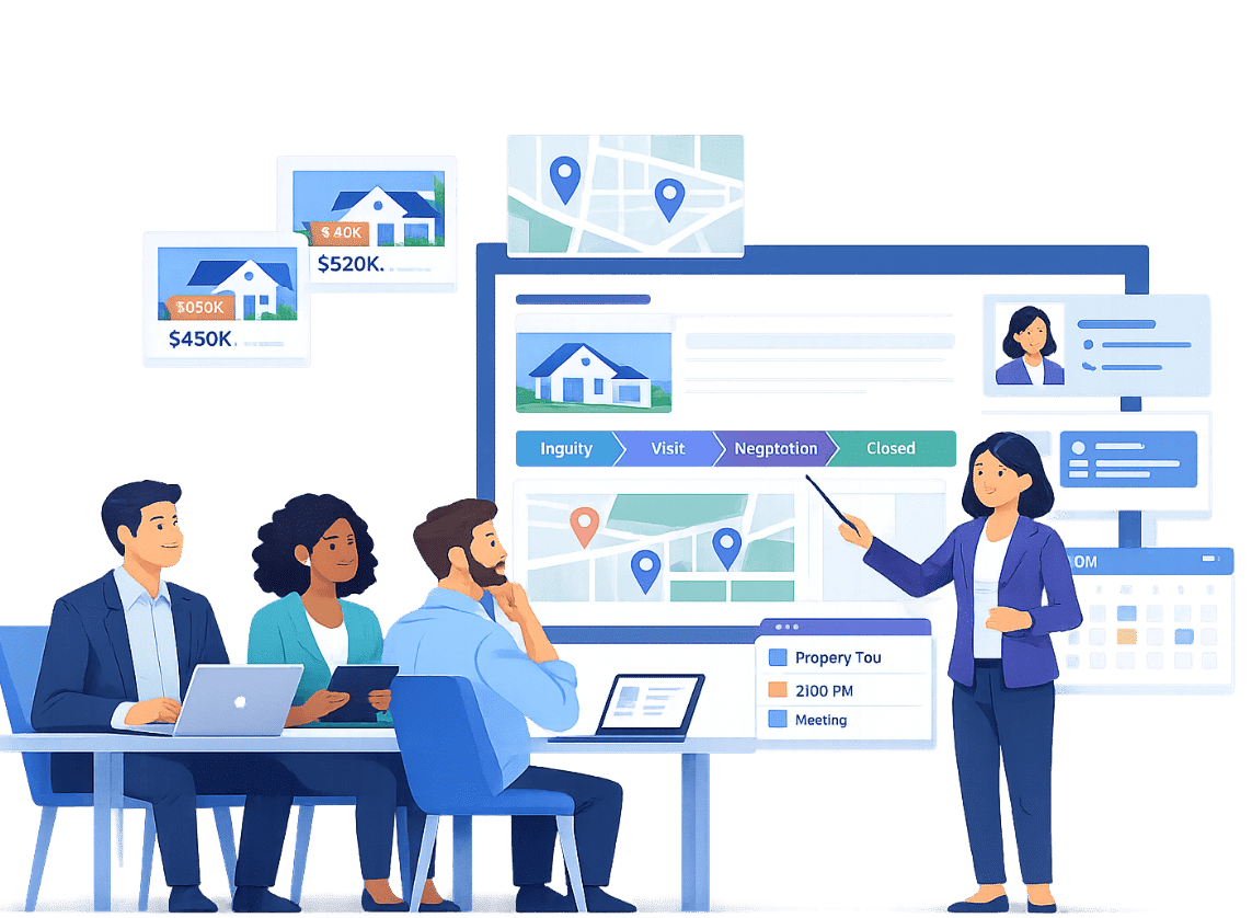 CRM For Real Estate Companies Managing Buyers Deals And Listings